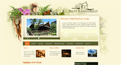 Desktop Screenshot of bilitrainforestlodge.com